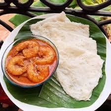 Dosa with Prawn Curry
