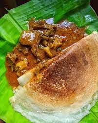 Dosa with Mutton Curry